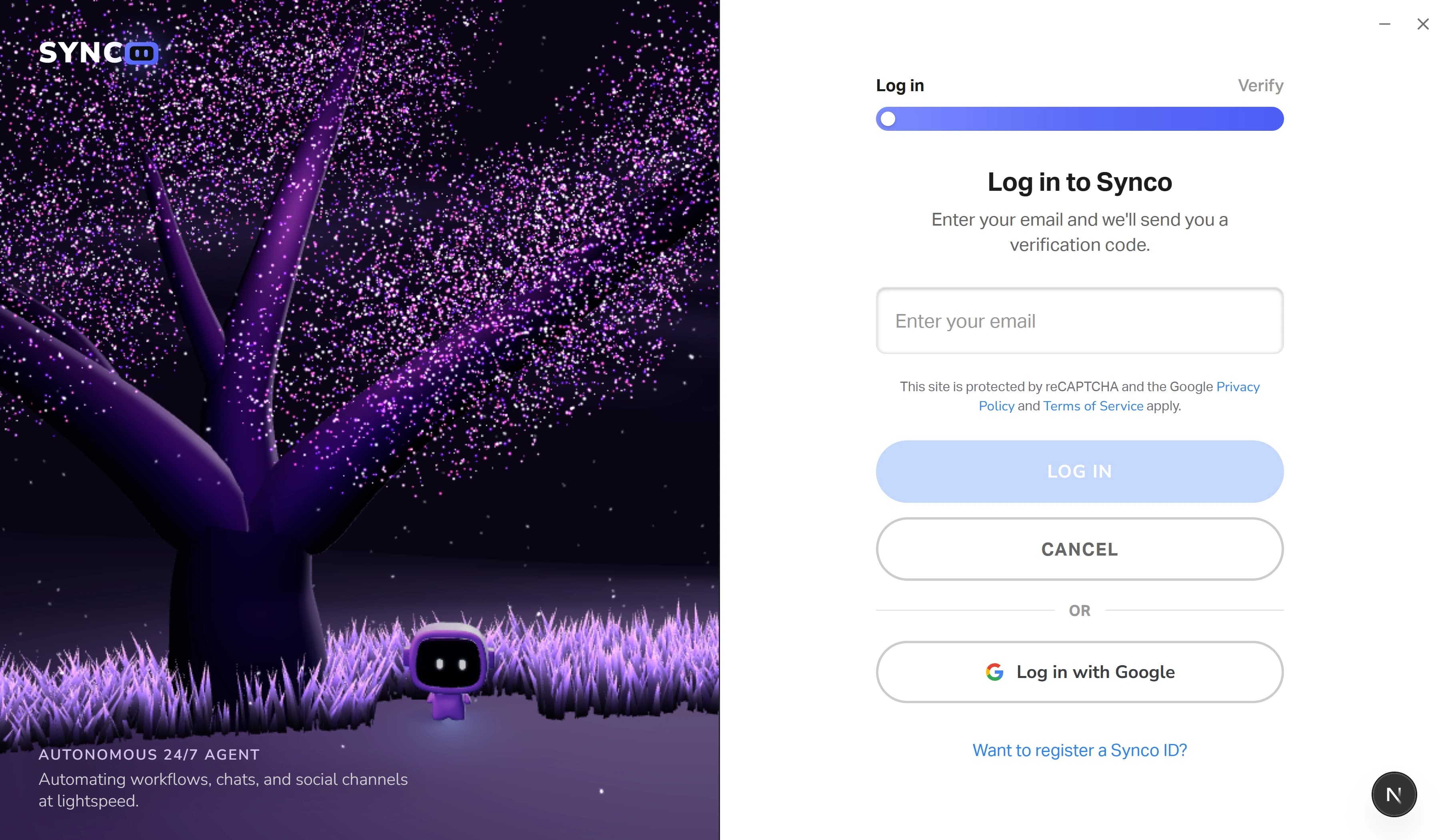 Synco Autonomous Desktop App